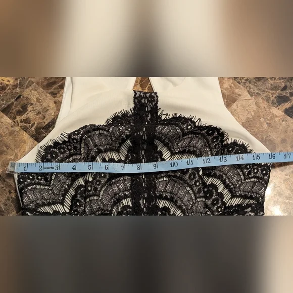 Ark & Co. Elegant Black and White Lace Dress - Picture 8 of 10